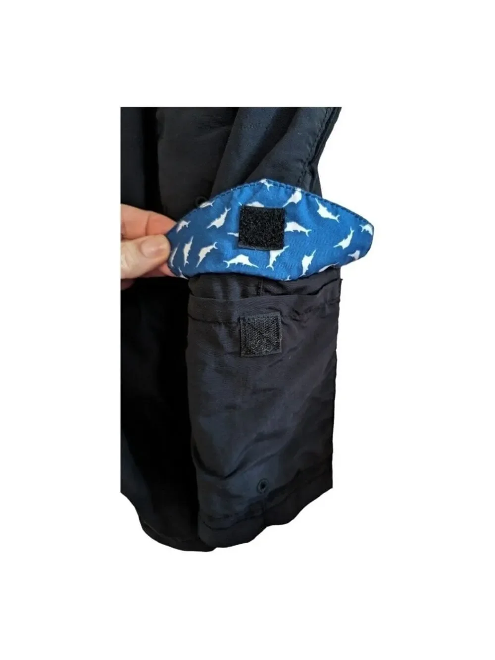 Tommy Bahama Black Cargo Swim Trunks Shorts 6